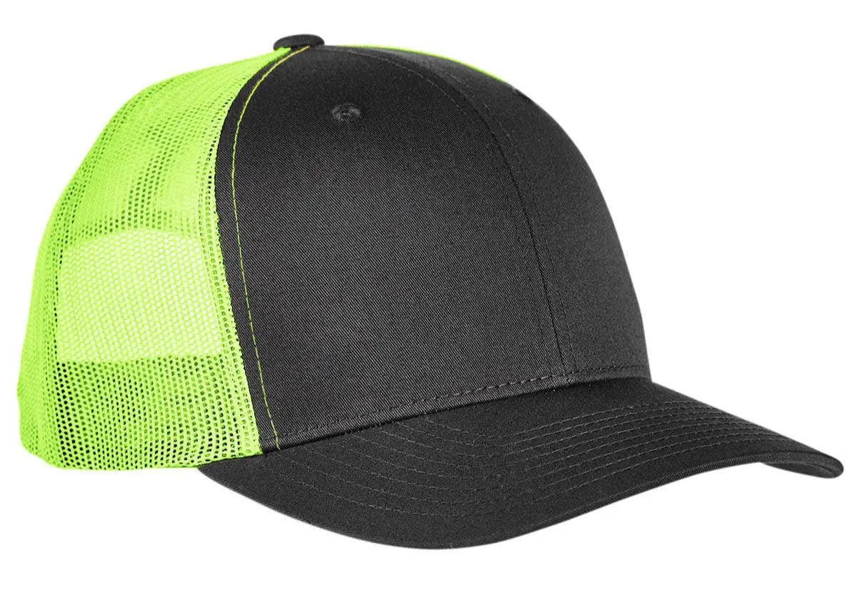 Custom Embroidered Yupoong 6006T Classic Trucker Snapback Hat, Flat Bi Custom Embroidered Yupoong 6006T Classic Trucker Snapback Hat, Flat Bi