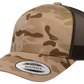 Custom Embroidered YP Classics® Multicam® retro trucker cap