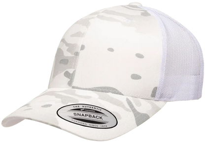 Custom Embroidered YP Classics® Multicam® retro trucker cap