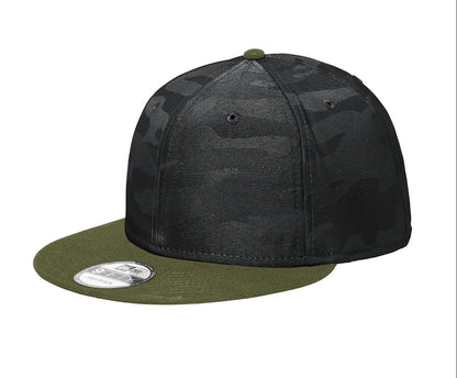 Custom Embroidered New Era ® Camo Flat Bill Snapback Cap