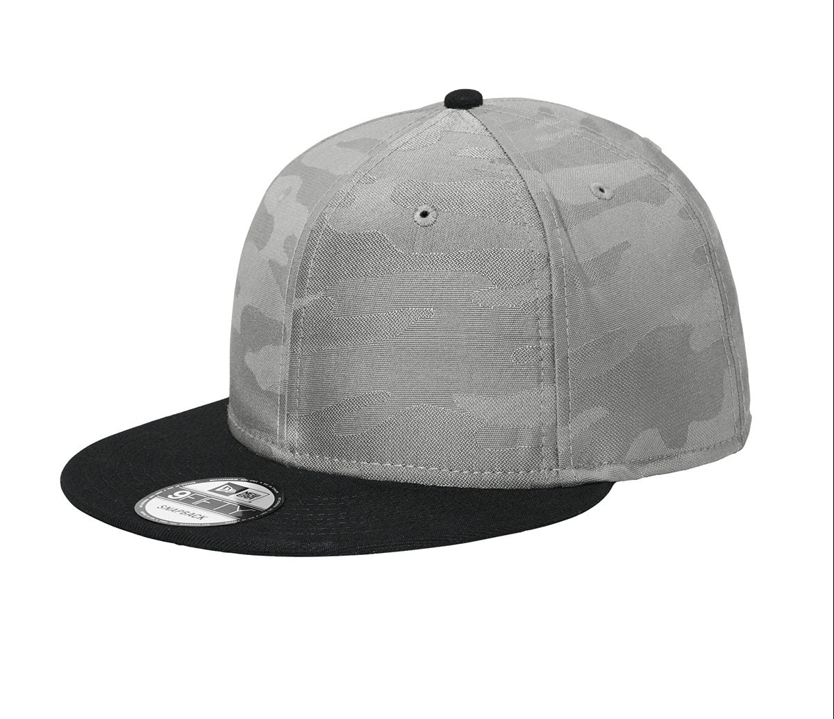 Custom Embroidered New Era ® Camo Flat Bill Snapback Cap