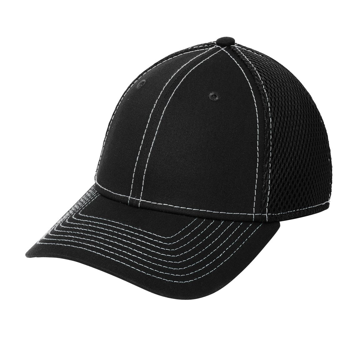 Custom Embroidered New Era® - Stretch Mesh Contrast Stitch Cap