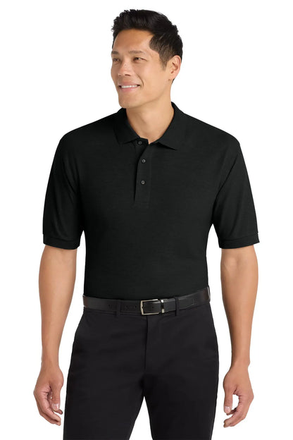 Custom Embroidered Port Authority K500 Silk Touch Short Sleeve Polo Shirt custom logo product image