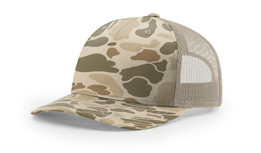 Richardson Custom Embroidered Richardson 112PFP Duck Five-Panel Trucker Cap Custom hat, custom baseball hat, custom trucker hat, custom embroidered hat, embroidered hat
