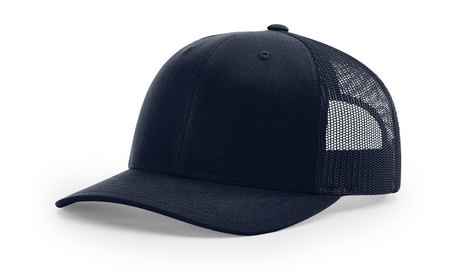 Richardson Custom Embroidered Richardson 112 Mid-Profile Trucker Snapback Cap Custom hat, custom baseball hat, custom trucker hat, custom embroidered hat, embroidered hat