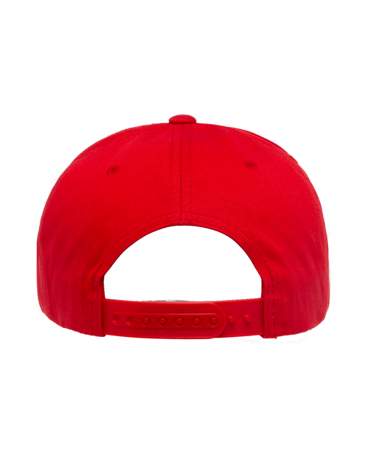 Custom Embroidered Yupoong 6007 5-Panel Cotton Twill Snapback Hat, Flat Bill Cap