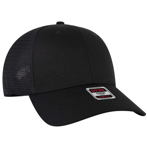 Custom Embroidered OTTO COMFY Low Profile Mesh Back Trucker Cap