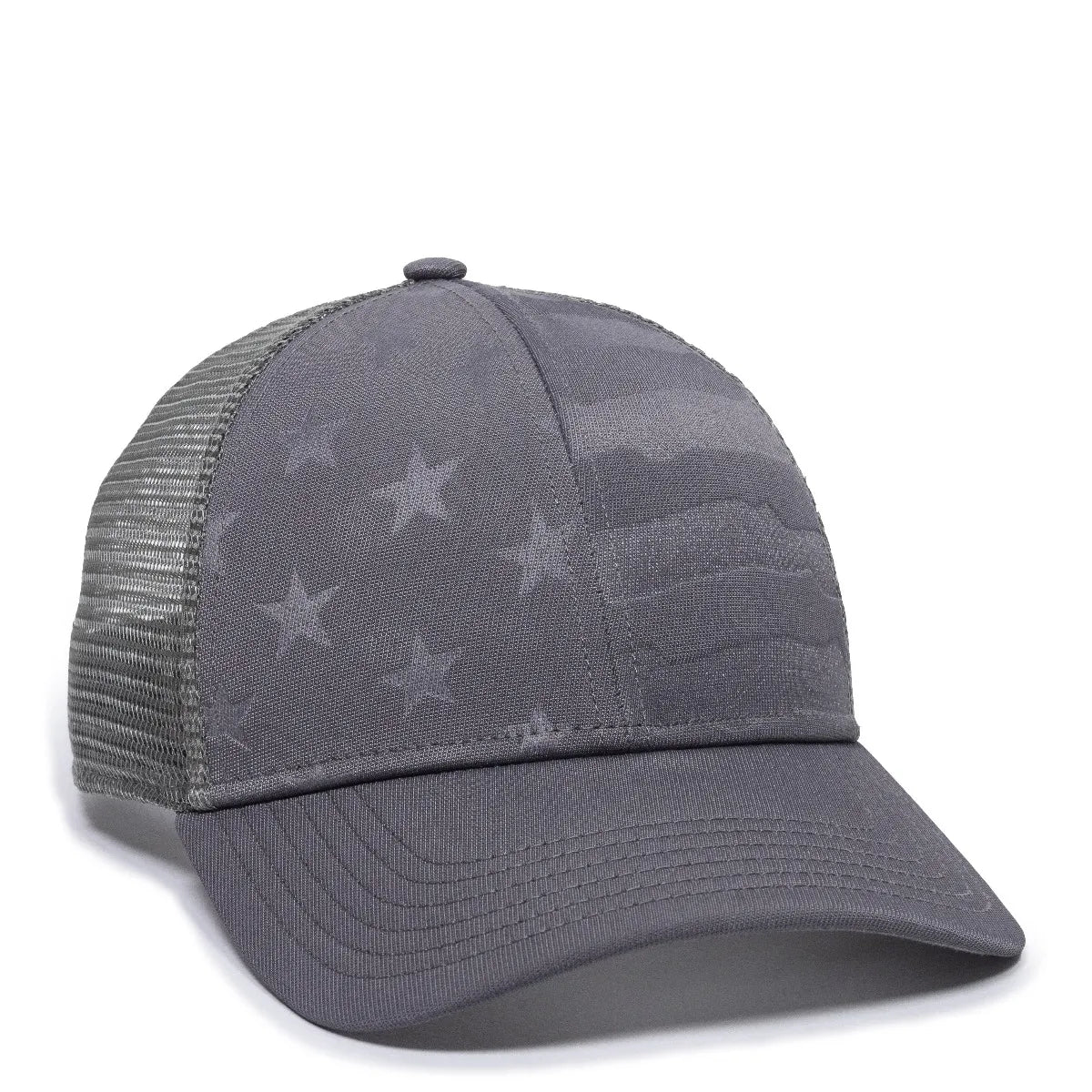 CUSTOM EMBROIDERED The Debossed American Flag Mesh Back Cap