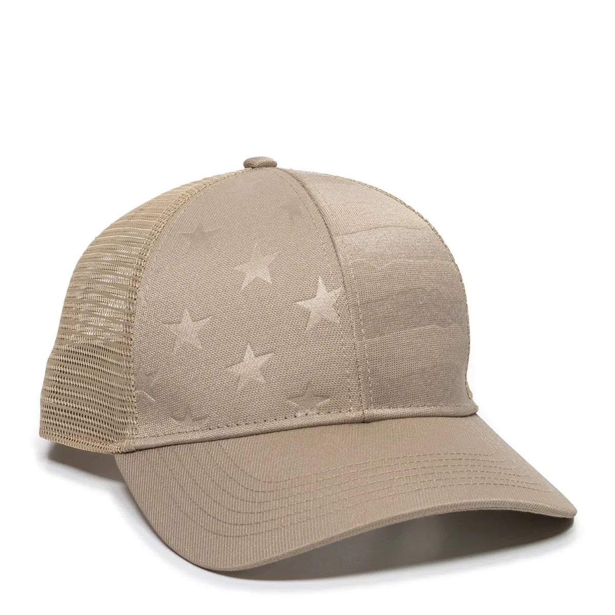 CUSTOM EMBROIDERED The Debossed American Flag Mesh Back Cap