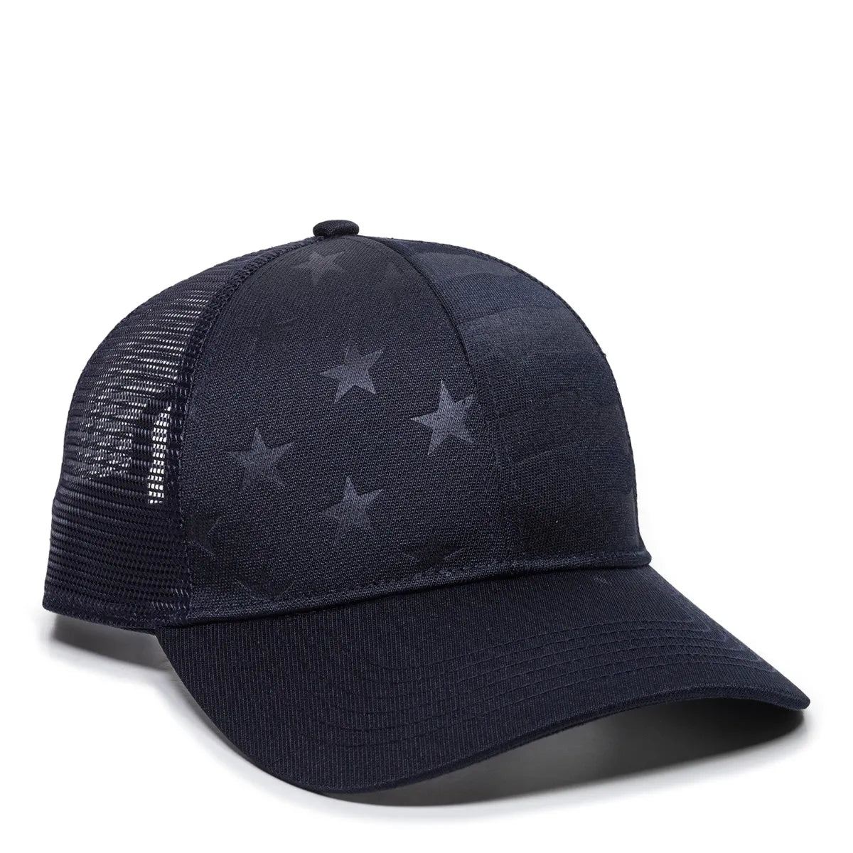 CUSTOM EMBROIDERED The Debossed American Flag Mesh Back Cap